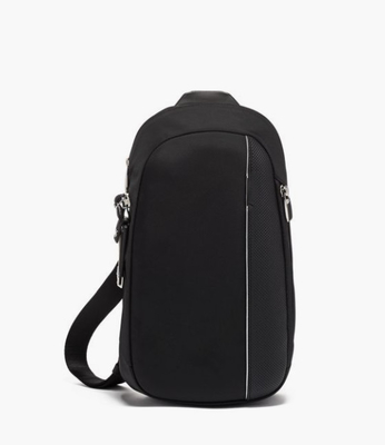 Czarna stylowa torba na talię Torba na ramię Crossbody Torba na klatkę piersiową na siłownię podróżną Wodoodporna