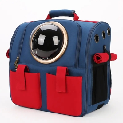 Przenośna torba transportowa dla zwierząt Przezroczysta kapsułka Oddychająca torba podróżna Parrot Cat Dog Bird Backpack