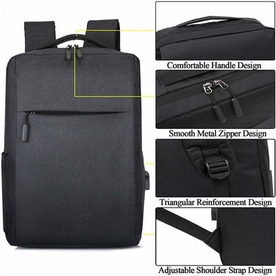 OEM Anti Theft USB Charging Backpack 15,6-calowe teczki na laptopa dla mężczyzn