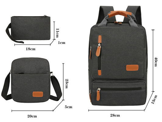 Plecak na laptopa 3 w 1 BSCI ISO Anti Theft Backpack School