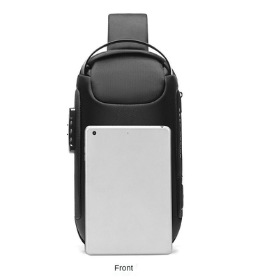 Anti Theft Crossbody Sling Bag Cross Shoulder Sling Bag USB Męska torba na klatkę piersiową