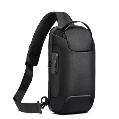Anti Theft Crossbody Sling Bag Cross Shoulder Sling Bag USB Męska torba na klatkę piersiową