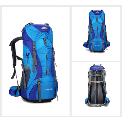 Wodoodporny plecak trekkingowy Ransel Mountain Poliester 70 litrów plecak ISO