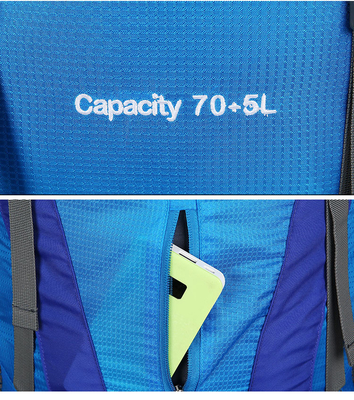 Wodoodporny plecak trekkingowy Ransel Mountain Poliester 70 litrów plecak ISO