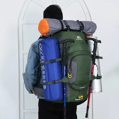 60L Lekki wodoodporny plecak turystyczny 70 cm przeciwdeszczowe plecaki