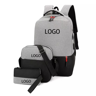 BSCI Zestaw 3 w 1 Plecak Laptop Plecak biznesowy z zabezpieczeniem przeciw kradzieży z portem ładowarki USB