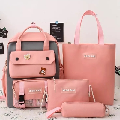 Student Canvas 4 In 1 Backpack Sets Zestaw tornister szkolny dla dziewczynek dla chłopców