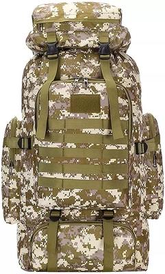 BSCI Nylon Camo Plecak turystyczny 75L Travel Camping Backpack Mężczyźni Kobiety