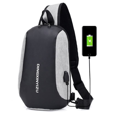 4,2L czarna nylonowa torba na ramię ODM Sling Chest Crossbody Torba wielofunkcyjna wodoodporna