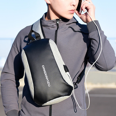4,2L czarna nylonowa torba na ramię ODM Sling Chest Crossbody Torba wielofunkcyjna wodoodporna