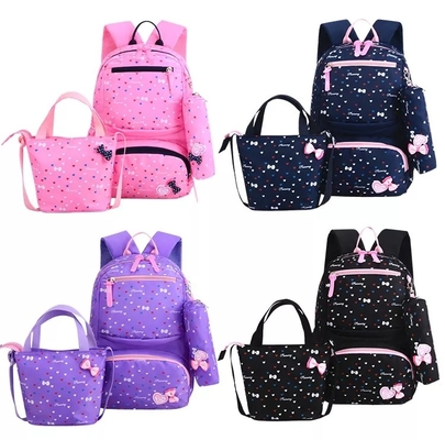 Plecaki dla dziewczynek Szkoła Śliczne plecaki dla dzieci Bookbags Izolowana torba na lunch Box