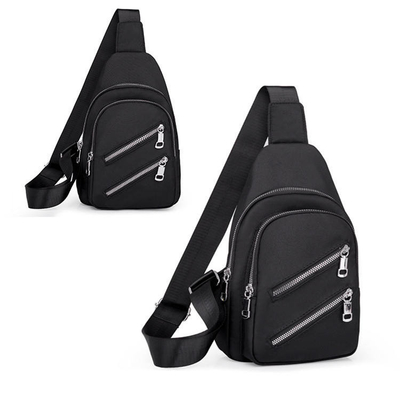 9,7'' Multi Pocket Crossbody Sling Bag Oxford Cloth Jedno ramię Sling Bag USB