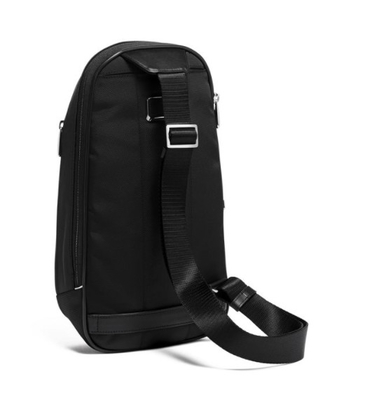 Czarna stylowa torba na talię Torba na ramię Crossbody Torba na klatkę piersiową na siłownię podróżną Wodoodporna