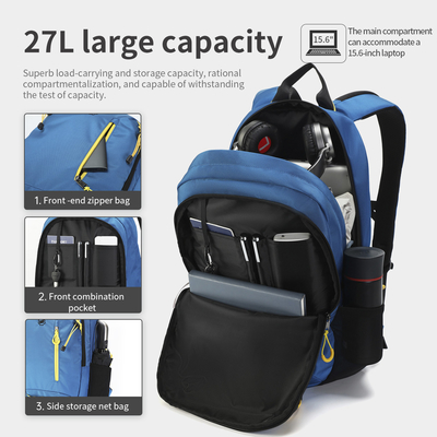 T-B9280 Nowy modny wodoodporny plecak turystyczny Torba alpinistyczna z paskiem odblaskowym