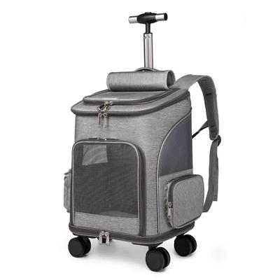 Fashion Outdoor Waterproof Travel Pet Carrier Bag Sustainable Pet Travel Trolley